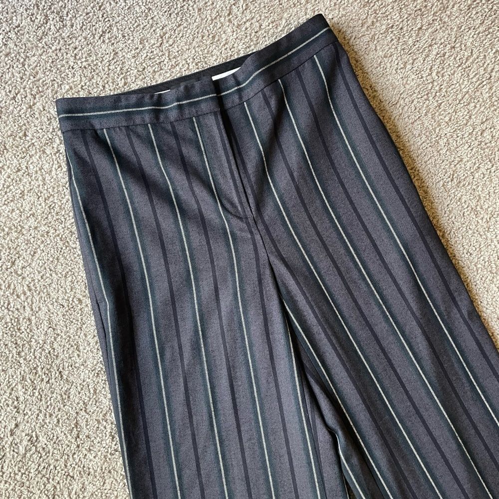 Ann Taylor Wide Leg Pinstripe Dress Pants - Picture 2 of 4